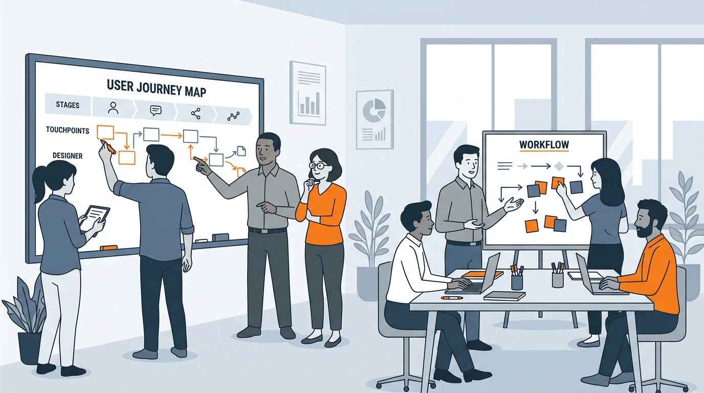 The ABSS Team collaborating on software features